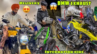 New Superbike final for DELIVERY 😍 or BMW ka Exhaust change karte time aisa nahi hona chahie tha 😰 [upl. by Holsworth]