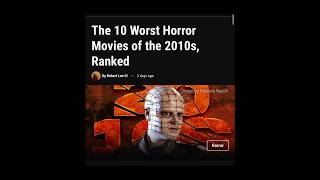 The 10 Worst Horror Movies of the 2010s Ranked  shorts horrorstory 2010 worst movies [upl. by Akili]