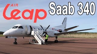 Air Leap Saab 340 Turku  Mariehamn  Åland PSO [upl. by Winchell50]