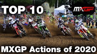 Top 10 MXGP Actions 2020 MXGP [upl. by Wordoow]