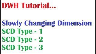 DWH Tutorial 16 Slowly Changing Dimensions and Types in Data Warehousing [upl. by Breana874]