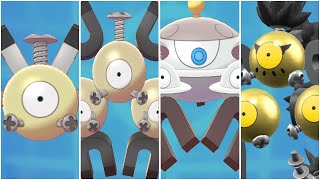 FULL MAGNETON EVOLUTION FORM TEAM Shiny Magnemite Magneton Paradox Magnezone Sandy Shocks [upl. by Eisac]