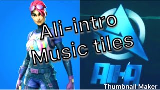 Alia Intro Music Tiles  Fortnite  Tutorial [upl. by Orestes]