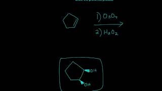 Alkene OsO4 H2O2 Practice 36 Organic Chemistry [upl. by Winshell384]