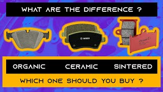 Ceramic vs Sintered vs Normal  Organic Brake Pads  Which one should you buy [upl. by Hilaria8]