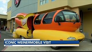 Iconic Weinermobile makes several stops in Acadiana [upl. by Eislel]