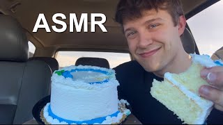 ASMR Birthday Cake MUKBANG 🎂😳 messy [upl. by Lehcer503]