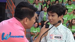 Wowowin Pilosopong bata nakaharap si Kuya Wil [upl. by Lerraj]