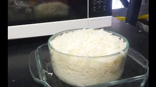 Cook rice in the Microwave Absorption method [upl. by Ayyn]