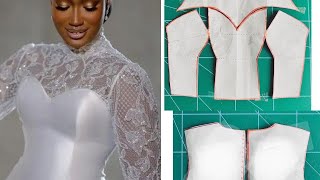 HOW TO DRAFT A BUSTIER WITH YOKE [upl. by Amaj]