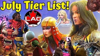 NEW JULY TIER LIST Dani Moonstar amp Lady Deathstrike New Above All Tier Best Champs Ranked MCOC [upl. by Adnahsor]