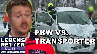 PKW vs Transporter Unfallopfer haben riesiges Glück  Lebensretter hautnah  SAT1 [upl. by Eittel]