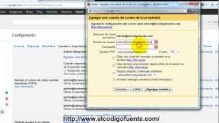 Configurar Cuentas POP3 en Gmail [upl. by Yllil]