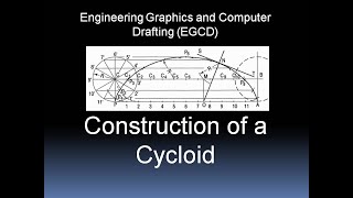 How to draw cycloid in engineering drawing  construction of cycloid  Cycloid [upl. by Hose]