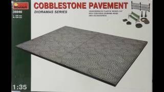 MiniArt 135 Cobblestone Pavement Kit 36046 [upl. by Nirtiac]