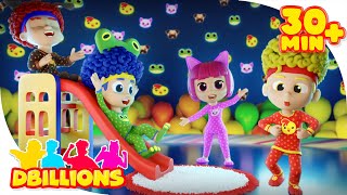 Pajamas Party Fun  Mega Compilation  D Billions Kids Songs [upl. by Aerdnuahs448]