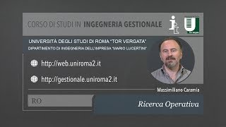 Ricerca Operativa  Massimiliano Caramia [upl. by Ardnohsal]