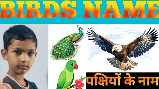 Birds Name English and Hindi me  पक्षियों के नाम [upl. by Trutko287]