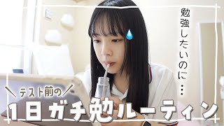 テスト1週間前！今日は1日ガチで勉強する！っていう休日、丸1日の勉強時間は！？ [upl. by Sirhc]