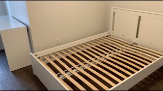 moving in 🏡 bedroom furniture assembly ikea songesand douglas mattress [upl. by Harbard]