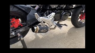 Honda grom ZOOM exhaust sound test [upl. by Anderegg]