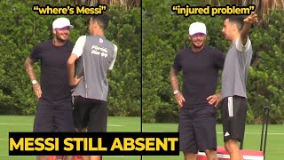 Beckham visited Inter Miami training camp while MESSI was still injured  Football News Today [upl. by Lilybel]