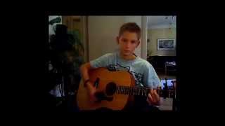 Kaliforniens Guld Ted Gärdestad acoustic cover by Gustaf 10 years on my Big Baby Taylor [upl. by Aitnwahs]