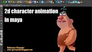 Tutorial2d Animation in Maya 마야에서 2d 애니메이션 [upl. by Esidnak]