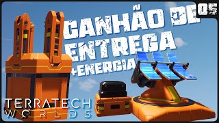 Canhão de Entrega e mais energia para a base  Terratech Worlds [upl. by Ruthie]