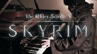 TES V Skyrim  Dragonborn Main Theme  Virtuosic Piano Solo  Leiki Ueda [upl. by Olds171]