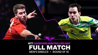 FULL MATCH  Patrick Franziska vs Hugo Calderano  MS R16  WTTMontpellier 2024 [upl. by Schwarz]