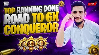 top ranking done road to 6x conqueror❤️ MK HEART IS LIVE pubgmobile pubg [upl. by Neisa]