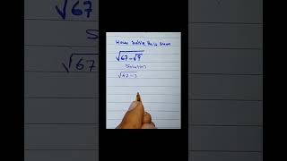 square Root sums themathedge maths squareroot rootsum [upl. by Ramel]