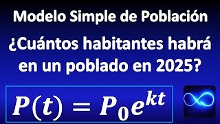 06 Modelo poblacional ¿cuánta población habrá en el poblado en 2025 [upl. by Aiykan949]