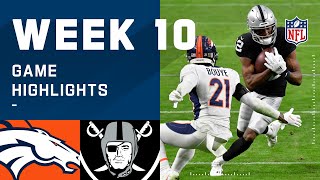 Broncos vs Raiders Week 10 Highlights  NFL 2020 [upl. by Euqinmod829]