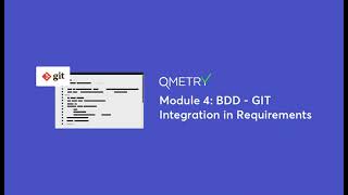 BDD  GIT Integration in Requirements with QMetry Test Management [upl. by Annemarie]