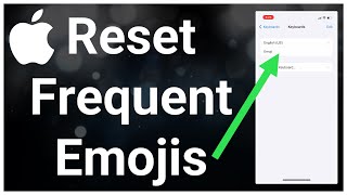 How To REMOVE Frequently Used Emojis On iPhone [upl. by Aihsein]