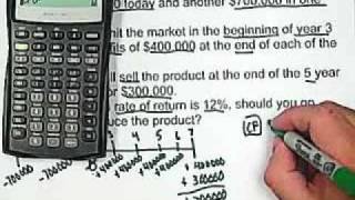 15 BA II Plus Calculator Cash Flow  Net Present Value [upl. by Shaum]