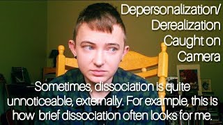 how dissociation can look for me depersonalizationderealization DPDR caught on camera [upl. by Ethel]