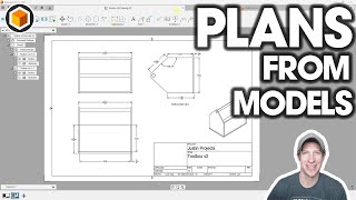 Getting Started with Fusion 360 Part 2  Creating PLANS from your Models [upl. by Afton]