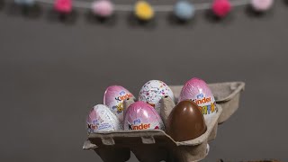 😋Satisfying Asmr Kinder Bueno Kinder Egg 🥚 Skittles and Chupa Chups Unboxing Video 🌈🍭🍫 [upl. by Rotow]