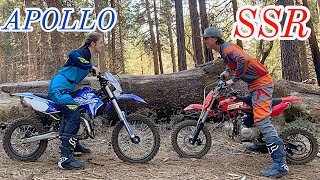 SSR vs APOLLO which pit bike is better  Best budget pit bike [upl. by Rabiah718]