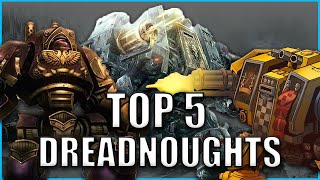 Top 5 Best Dreadnought Characters  Warhammer 40k Lore [upl. by Ynnatirb]