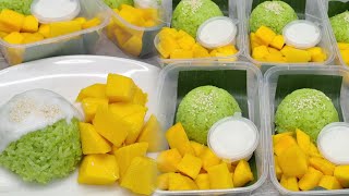 RESEP MANGO STICKY RICE MUMPUNG LAGI MUSIM MANGGA ENAK BANGET SIH [upl. by Pollyanna735]