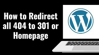 How to Redirect all 404 to 301 or Homepage  404 Error Redirection WordPress Plugin [upl. by Udale]