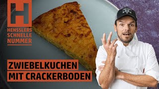 Schnelles Zwiebelkuchen mit Crackerboden Rezept von Steffen Henssler [upl. by Kory879]