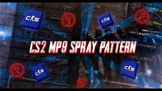 CS2 MP9 Spray Pattern  Learn How To Control MP9 Recoil [upl. by Alaek399]