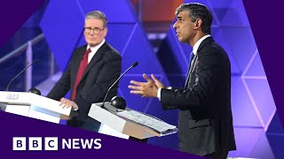 UK general election Sunak and Starmer clash over borders tax and gender in TV debate  BBC News [upl. by Tibold]