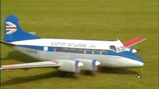 RC plane DeHavilland Heron at Baldock [upl. by Nord]