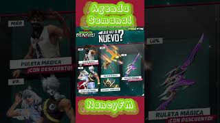 Nueva agenda semanal Free Fire  Ruleta mágica  Ruleta de tokens  freefire shorts  NancyFM [upl. by Elonore848]